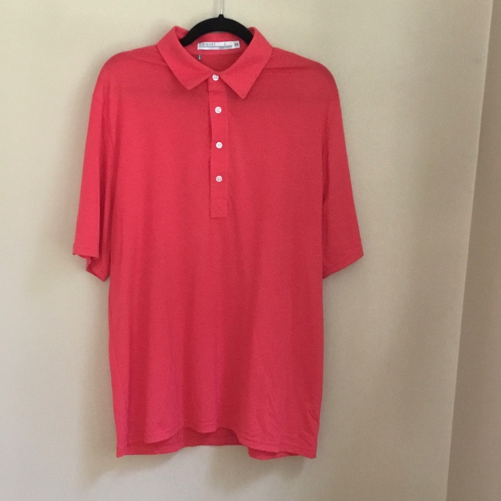 Criquet Short Sleeve Pima Cotton Blend Polo Shirt Large